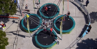 Le trampo élastique mobile